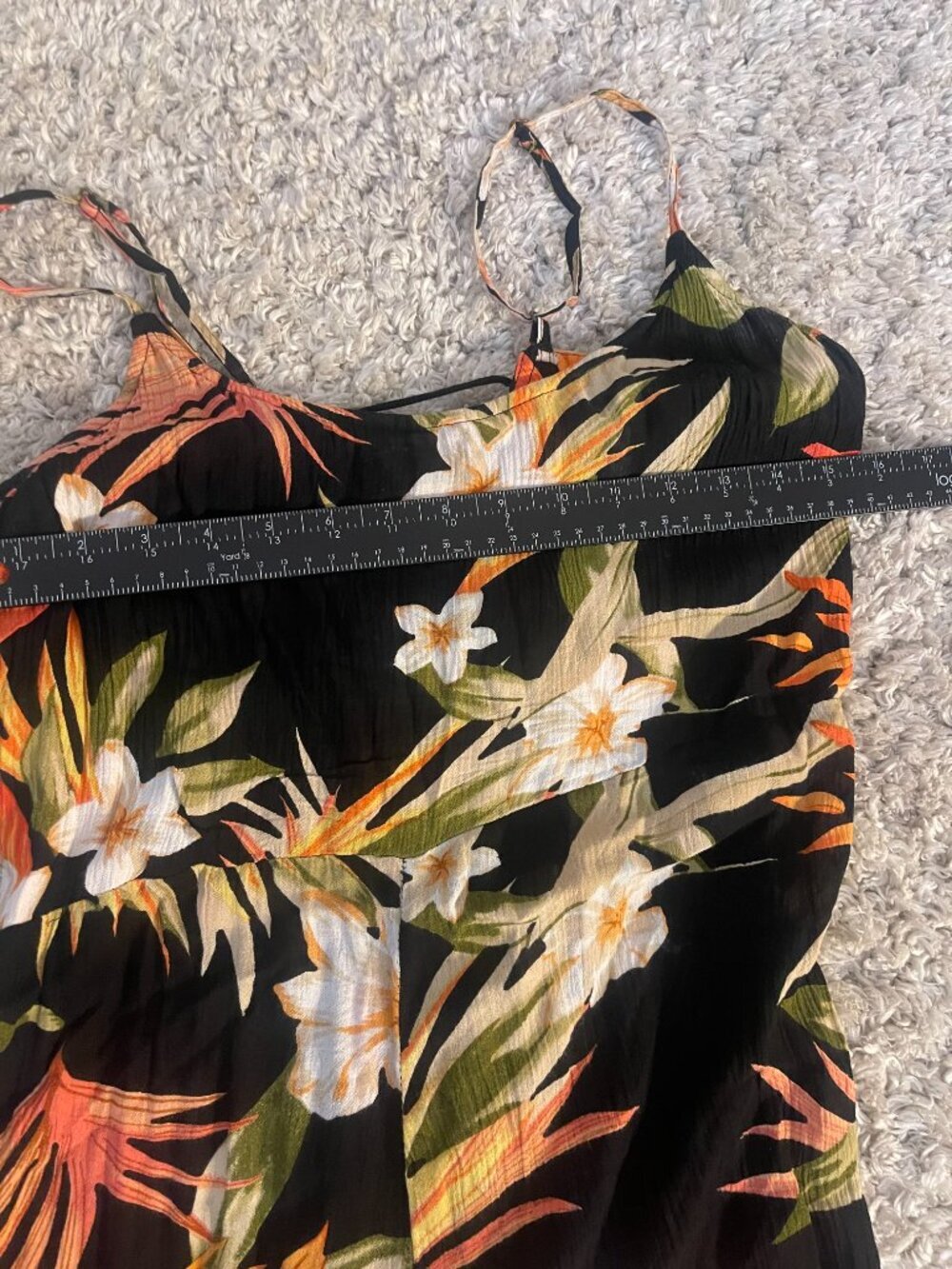 Rip Curl North Shore Tropical Floral Jumpsuit Size M Hibiscus - Picture 7 of 10